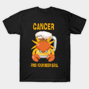 Cancer sign funny beer t-shirt T-Shirt